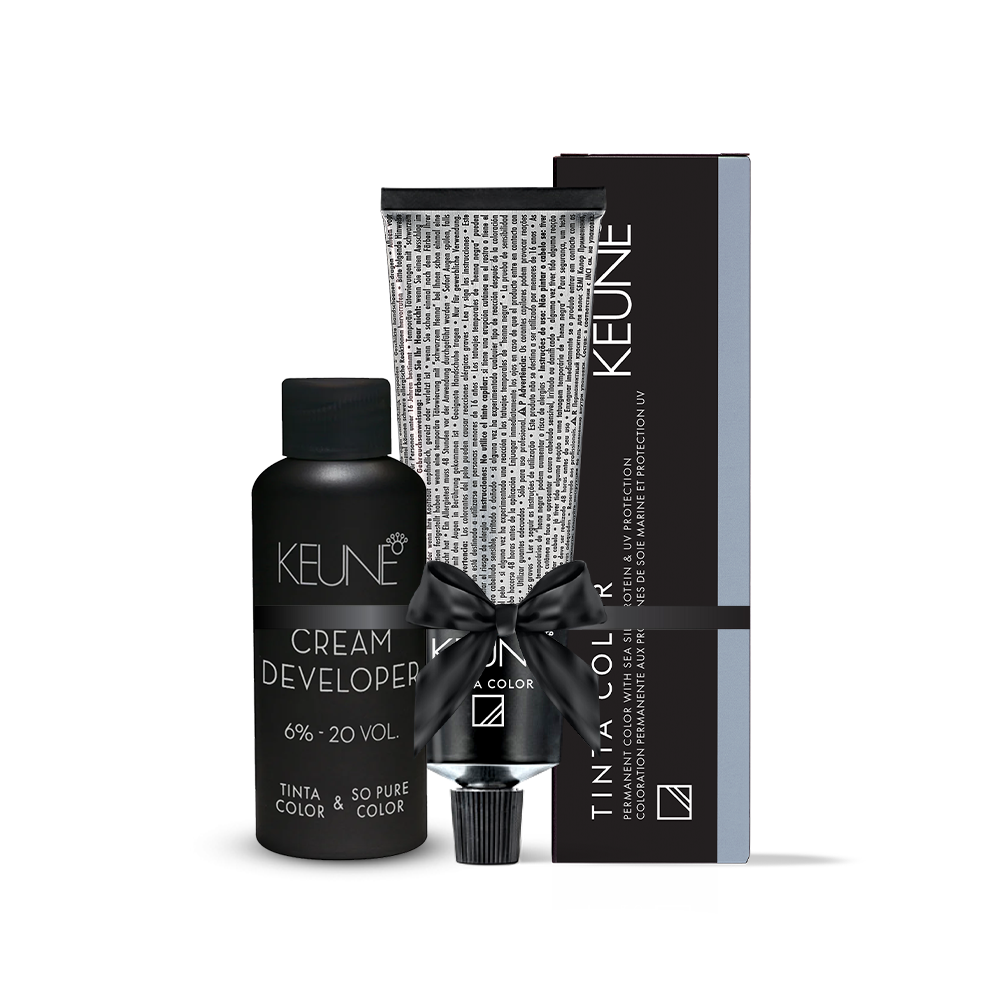 Keune Tinta Dark Brown 3 with Keune Developer 20 Volume - 60 ml