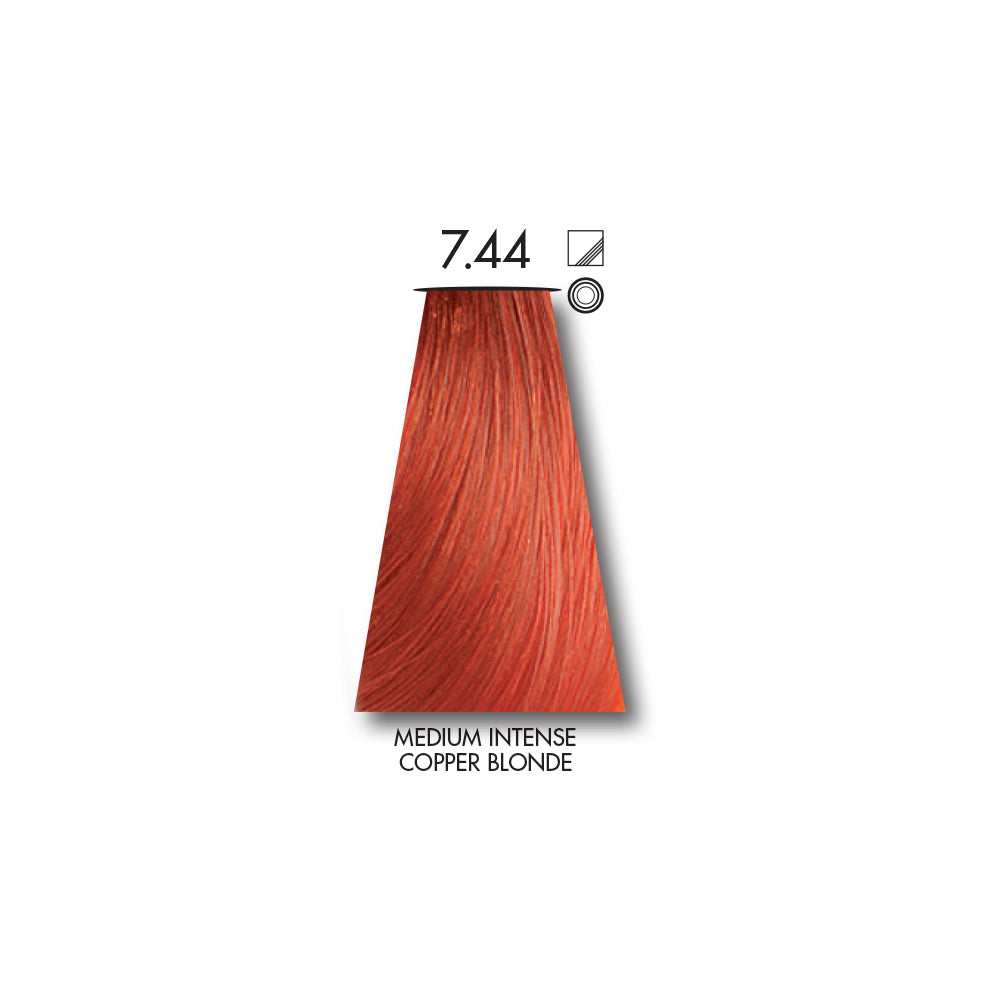 Keune Tinta Medium Intense Copper Blonde 7.44 with Keune Developer 20 Volume - 60 ml