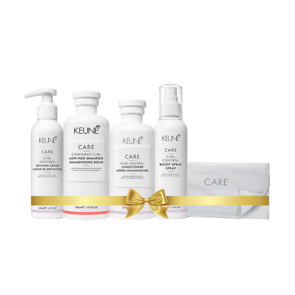 Care Curl Control Holiday Package (Shampoo, Conditioner, Defining Cream, Boost Spray, Towel)