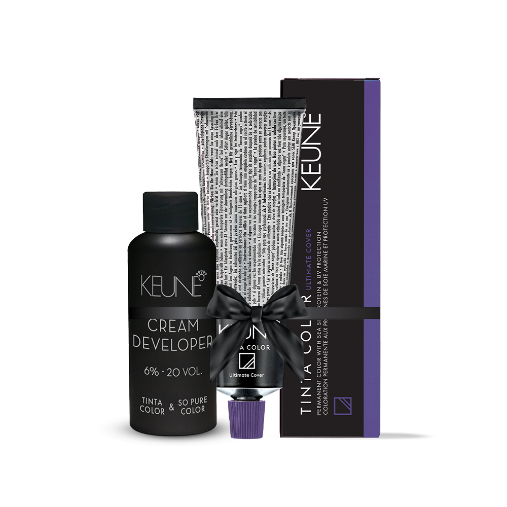 Keune Ultimate Cover Dark Brown 3:00 with Keune Developer 20 Volume - 60 ml